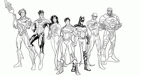 Justice League Coloring Pages Printable